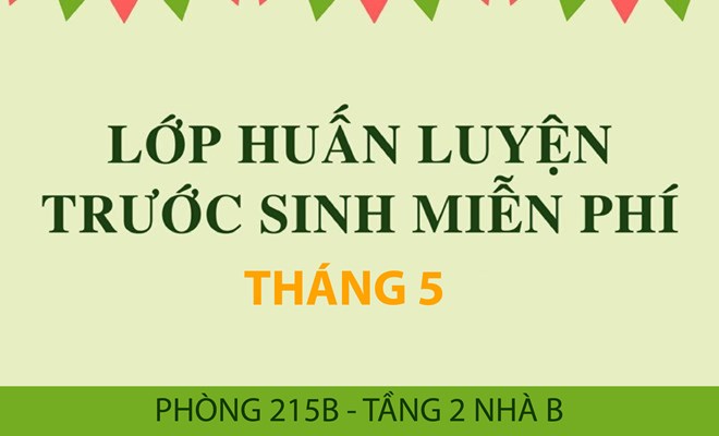 Lịch huấn luyện trước sinh